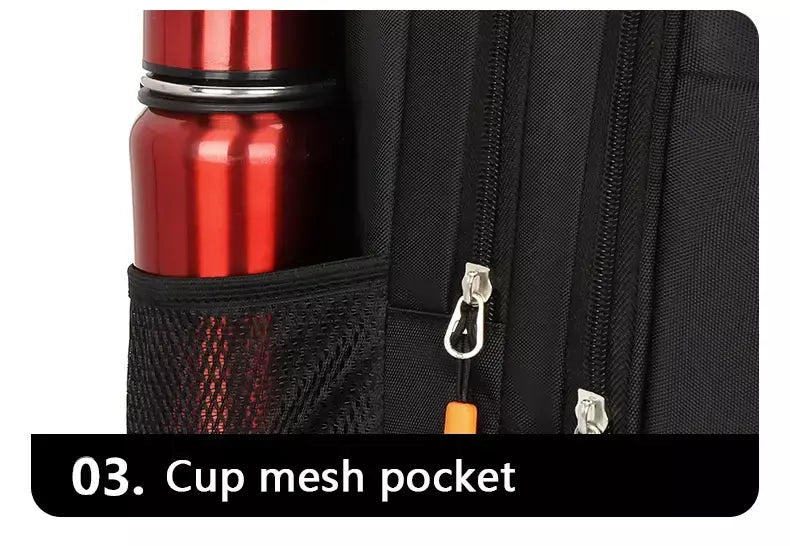 Mochila com zíper multicamadas, mochila de viagem de grande capacidade, mochila para homens e mulheres, mochila para computador de negócios, estudante b