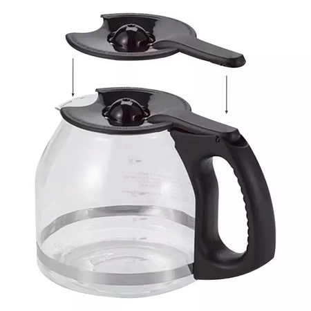 B83B-2Pack tampa de substituição para mr café 12 copos de vidro potes de café 2 pçs tampa de pote de substituição de café acessórios de pote de café
