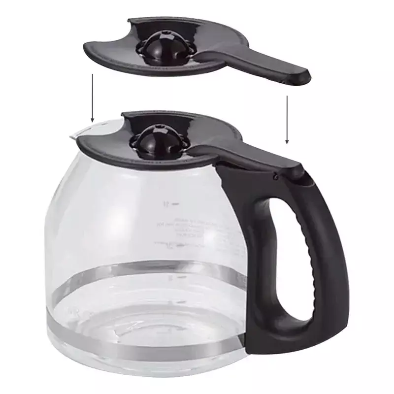 B83B-2Pack tampa de substituição para mr café 12 copos de vidro potes de café 2 pçs tampa de pote de substituição de café acessórios de pote de café