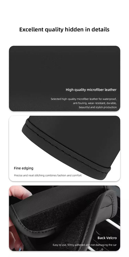 2 pçs carro anti deslizamento puxar luva interior do carro alça de couro protetor capa para byd tang s7 g3 m6 f3 atto 3 e6 qing yuan canção f3r