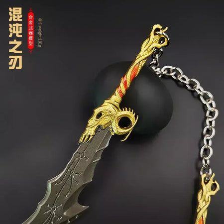 13 cm god of wars 5 jogo periféricos lâminas do caos metal artesanato arma modelo colecionável ornamentos criativo presentes de aniversário brinquedo