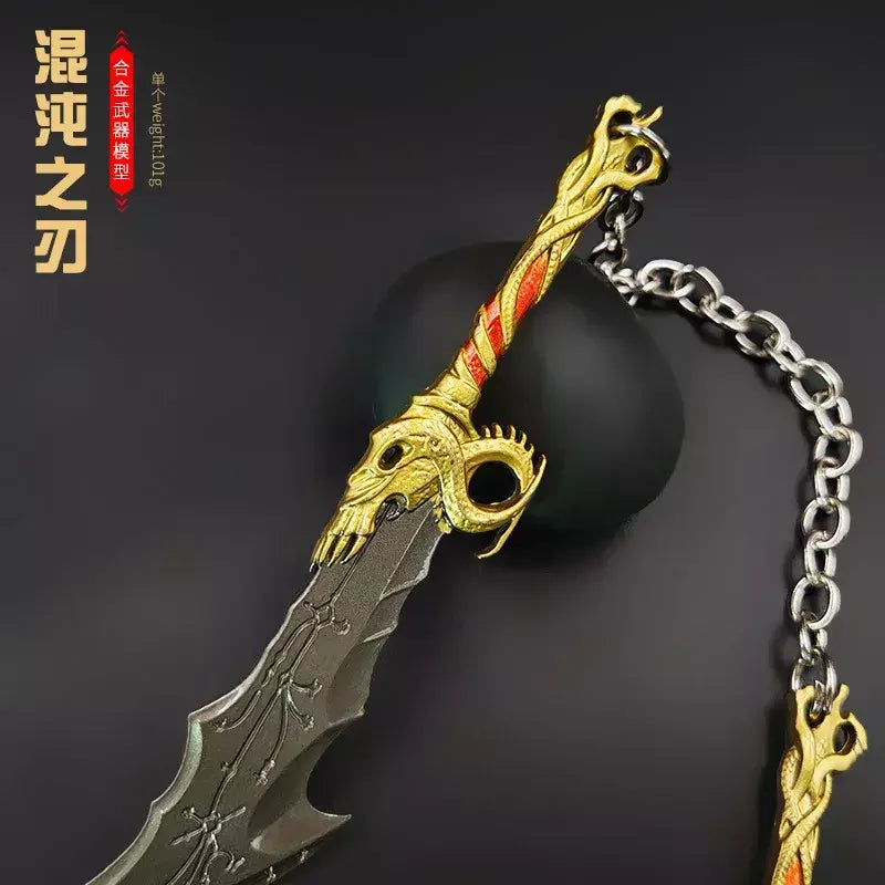 13 cm god of wars 5 jogo periféricos lâminas do caos metal artesanato arma modelo colecionável ornamentos criativo presentes de aniversário brinquedo