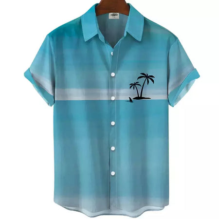 Camisa havaiana dos homens 3D fruta impressão curta manga rápida secagem camisa de praia dos homens oversized ao ar livre camisa dos homens camisa casual