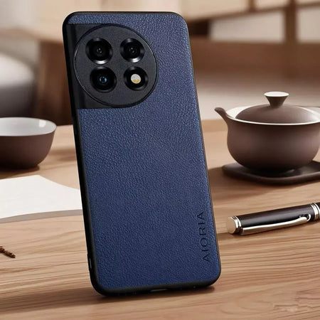 Capa para oneplus 15 13 13r 12 12r 11r 10t pro vegan falso lichia seixos capa de telefone de couro funda para oneplus 15 capa