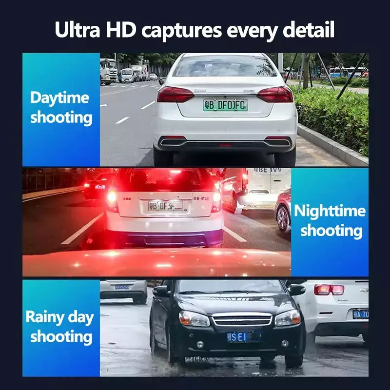 Dashcam para carro caixa preta gravadores de vídeo de condução 4k wifi mini câmera frontal traço cam 24h monitor estacionamento câmera gravação carro