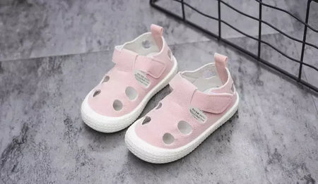 Crianças metade sandálias meninos esportes sapatos casuais recortes oco moda 2024 nova primavera verão crianças meninas sandálias 21-30