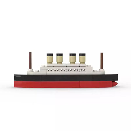Titanic quebrar em meio rms cruzeiro afundou blocos de construção moc navio barco 3d modelo plástico diy steamboat presentes crianças brinquedos cidade filme