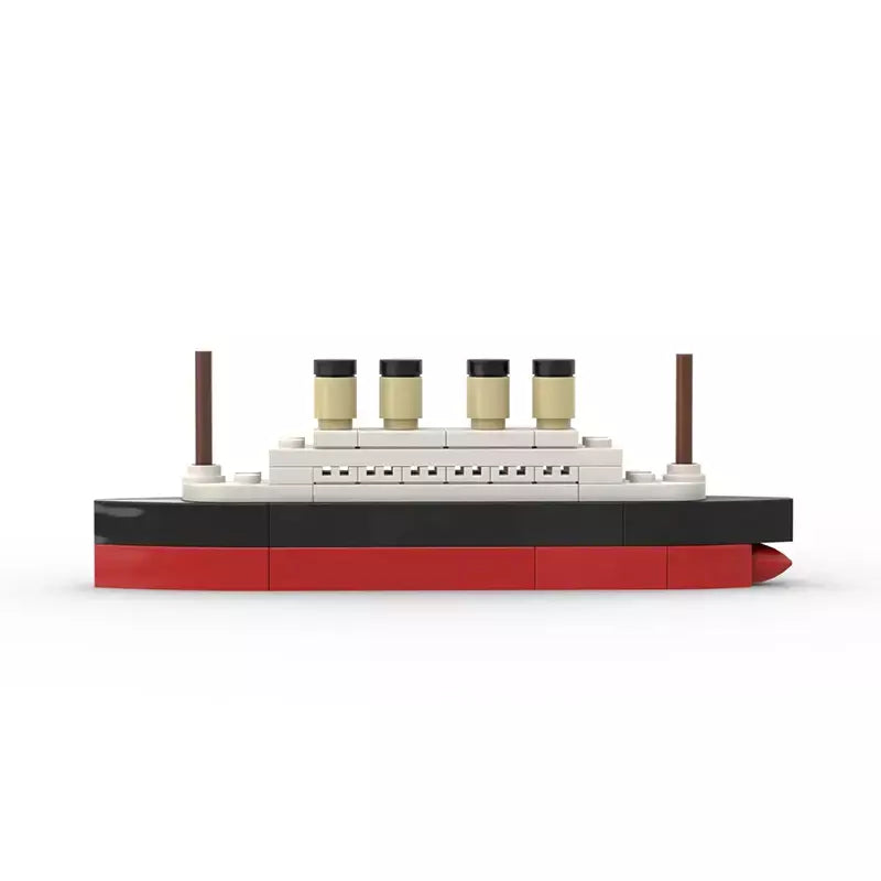 Titanic quebrar em meio rms cruzeiro afundou blocos de construção moc navio barco 3d modelo plástico diy steamboat presentes crianças brinquedos cidade filme