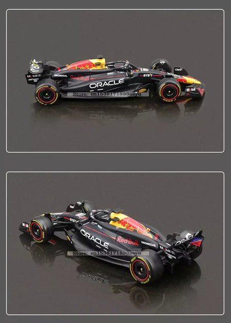 Bburago 1:43 2024 RB20 F1 Red Bull Racing TAG Heuer 2023 RB19 Miami # 1 Verstappen # 11 Brinquedo modelo fundido para carro em liga Perez