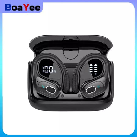 Fones de ouvido sem fio em fones de ouvido bluetooth 5.4 alta fidelidade baixo sem fio led toque mãos-livres cancelamento de ruído