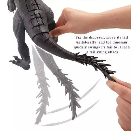 40cm jurassic world escorpião tiranossauro rex batalha stinger dinossauro figura de ação movimento sonoro articulações brinquedo para meninos presente natal