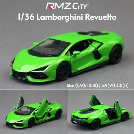 1/36 lamborghini super esporte modelo de carro de brinquedo para crianças rmz city diecast metal miniatura puxar para trás coleção presente criança meninos