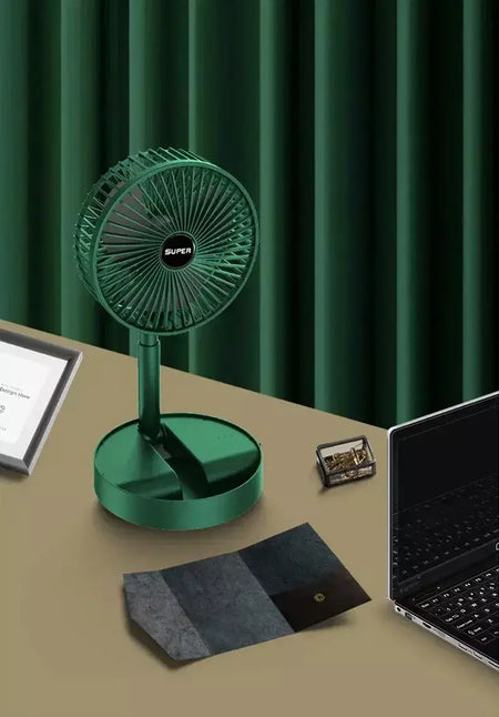 Mini ventilador elétrico portátil ajustável, Pequeno ventilador de refrigeração, Handy Desk, Casa, Escritório, Bateria de mesa, USB Recarregável