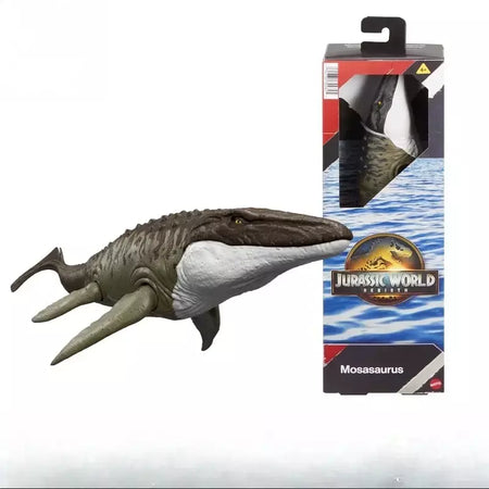 Mattel jurássico mundo renascimento dinossauro figura de ação mosasaur atrociraptor tiranossauro rex meninos brinquedos anime animal filme presente