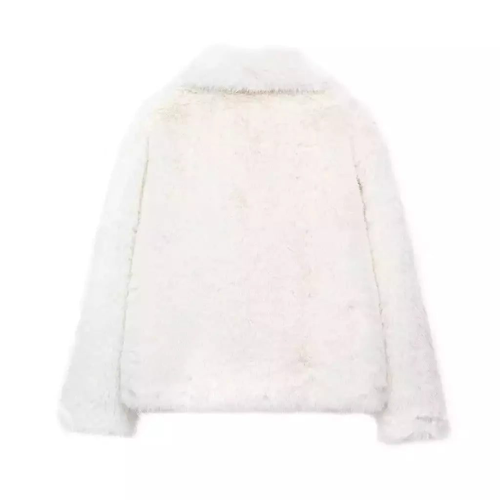 TRAF-Jaqueta feminina de tecido de lantejoulas de metal, casaco solto, gola alta, manga comprida, outerwear feminino chique, outono, inverno, 2023