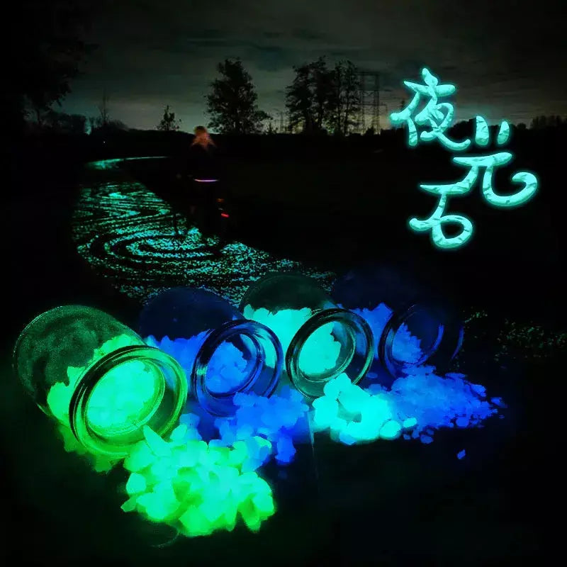 Areia luminosa que brilha no escuro, pedra seixo, jardim, quintal, caminho ao ar livre, decoração de gramado, tanque de peixes, aquário, casa, decoração diy 3-5mm