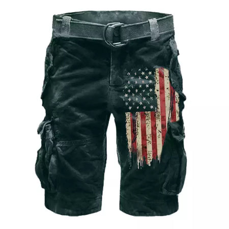 Calça masculina solta de algodão cargo, shorts casuais para esportes ao ar livre, confortável, tamanho grande, níquel, verão