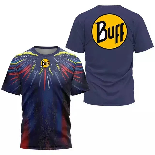 Camisa de tênis com gola O respirável masculina, camiseta estampada, secagem rápida, manga curta, fitness, corrida, esportes ao ar livre, verão