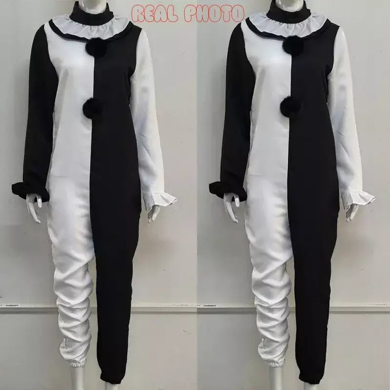 Arte o palhaço cosplay filme terrorífico 2 arte o palhaço cosplay traje macacão máscara trajes de halloween máscara para homens