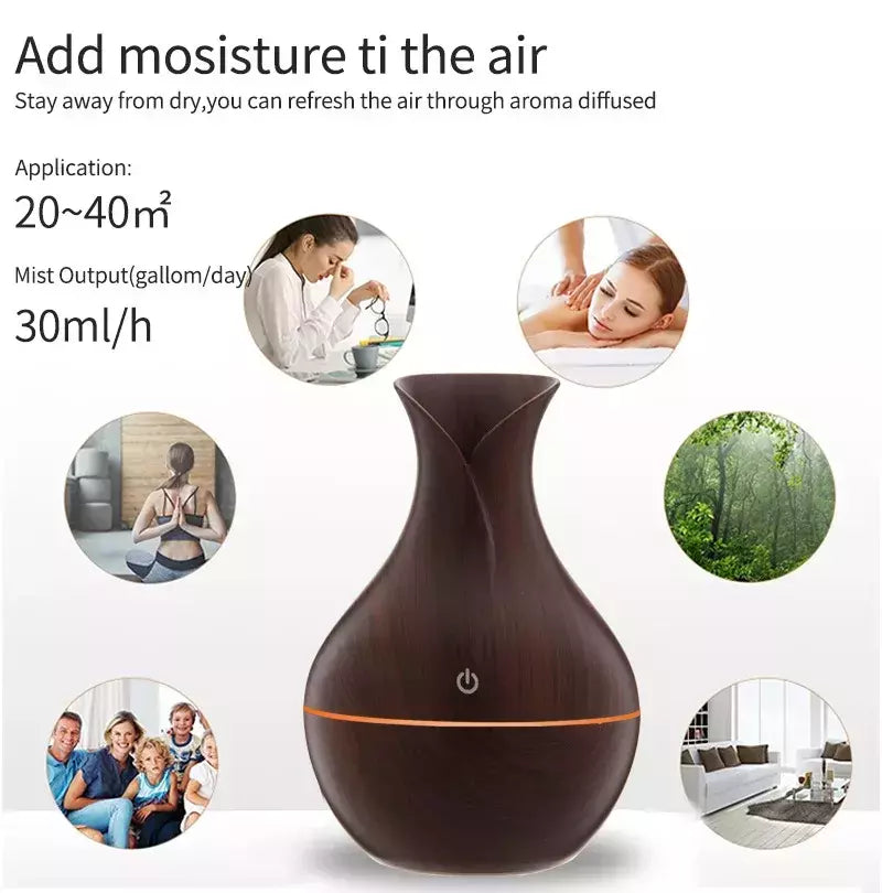 200ml umidificador de ar difusor de óleo essencial usb névoa criador mini umidificador com luz colorida para casa escritório carro