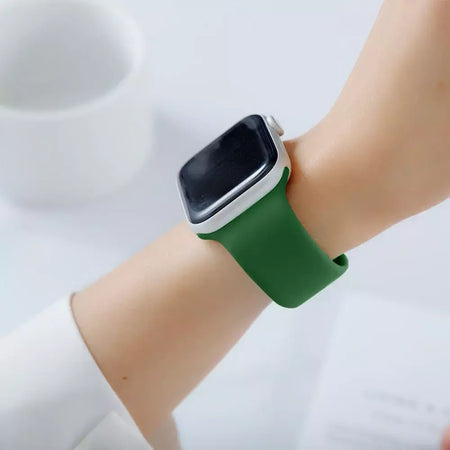 Pulseiras de silicone para apple watch pulseira 44mm 45mm 40 41mm 42-46mm pulseiras esportivas iwatch série 10 11 9 8 7 6 5 4 se ultra 3/2 49mm