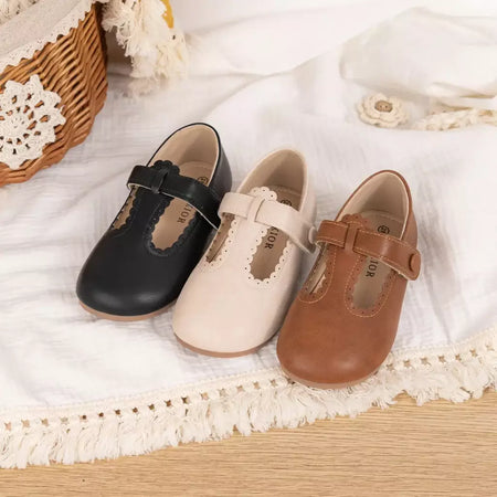 Kidsun criança menina mary jane vestido sapatos ballet apartamentos para crianças menina festa escola sapatos bowknot princesa sapatos