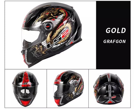 Ls2 rosto cheio capacete da motocicleta das mulheres dos homens capacete de motocross de alta resistência abs escudo 3c aprovado acessórios da motocicleta ff358