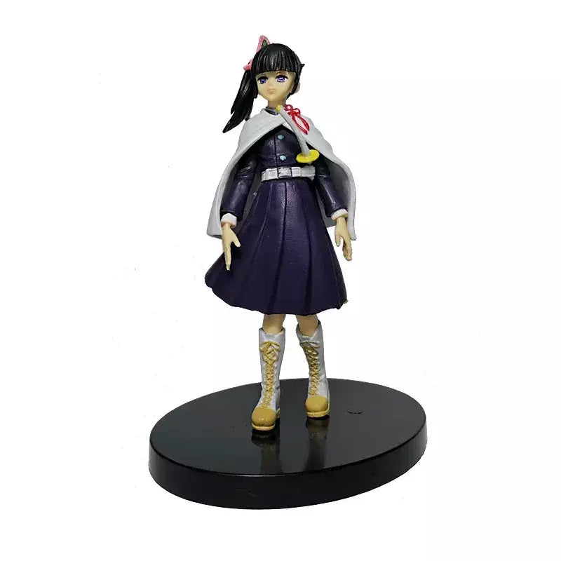 Anime figura demônio slayer figuras kimetsu não yaiba boneca tanjiro nezuko zenitsu estatueta inosuke guerreiro figura de ação modelo brinquedos