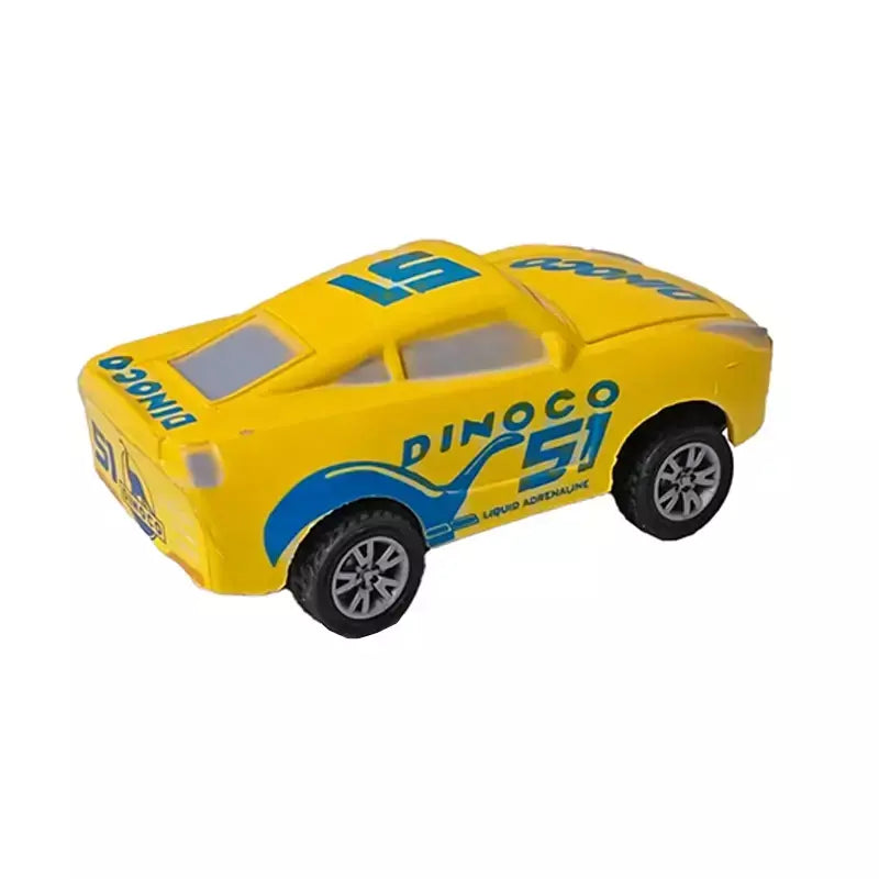 Mini 12 pçs disney pixar carros 3 pistão copo rebote carro coleção relâmpago mcqueen jackson tempestade pvc modelo de carro brinquedo para crianças
