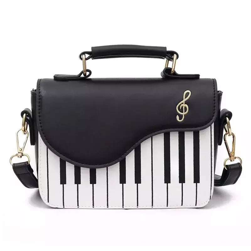 Coreano Piano Design Mulheres Sacos De Ombro PU Couro Messenger Bag Bolsa Moda Corssbody Bag Bolsa De Bolso Moeda Pacote