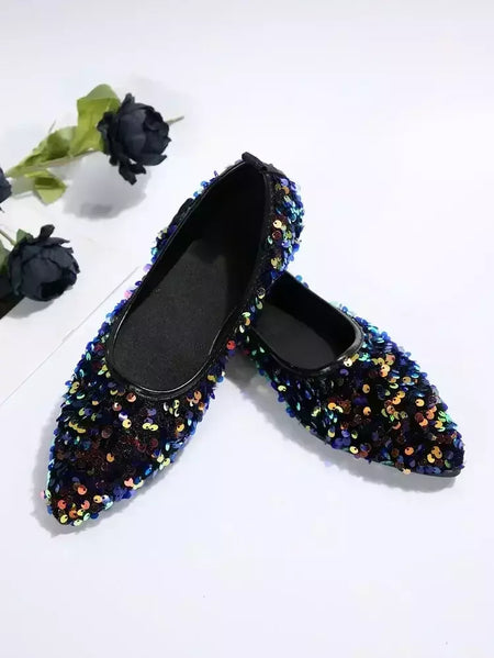 Apontou Toe Bling flats sapatos femininos, sapatos de caminhada casual, sandálias de primavera, marca de moda feminina, novo