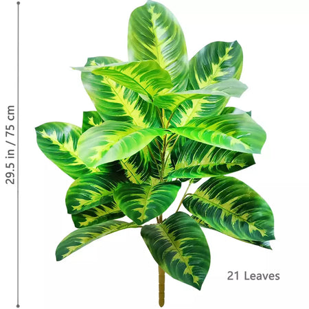 65-125cm/47.2in grande palmeira tropical falso banana planta folhas toque real strelitzia reginae planta de plástico para casa jardim