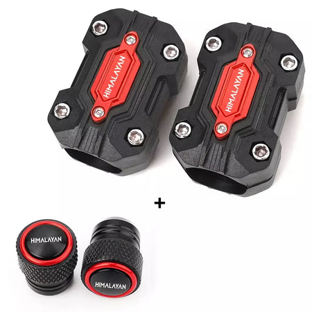 Para royal enfield himalayan 450 411 400 acessórios guarda motor da motocicleta pára-choques proteção guarnição guarda blocos tampas da válvula do pneu