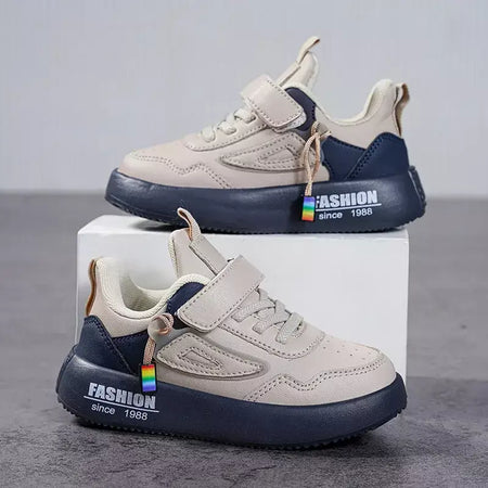 Meninos tenis tênis crianças sapatos moda de luxo couro crianças casual tênis plataforma sapatos esportivos para menino 4 a 12 anos