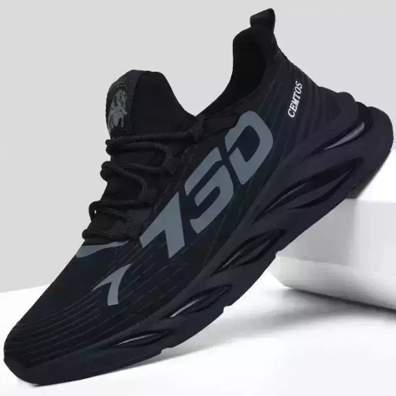 Sapatos esportivos masculinos casuais de malha leve verão respirável legal tênis de corrida moda sola macia confortável antiderrapante tênis masculinos