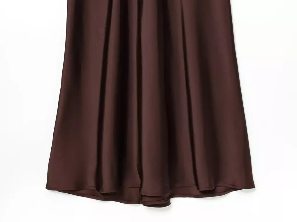2025 verão novos produtos temperamento feminino sexy cetim texturizado vestido moda sexy suspender vestido