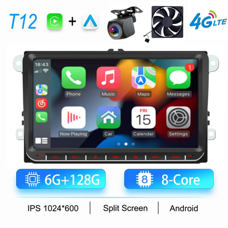 2din rádio do carro android para volkswagen golf 5 6 polo passat b6 b7 cc skoda jetta universal multimídia carplay wifi navegação gps