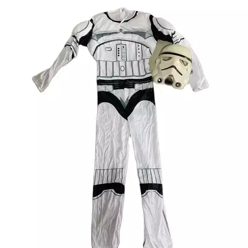 2024 novo traje de guerreiro preto tempestade soldado darth vader anakin skywalker menina guerras rey cosplay festa traje roupas capa máscara
