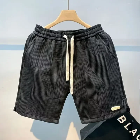Shorts de verão folgados masculinos, casacos casuais, calças de praia grandes, remendo, novo estilo, moda