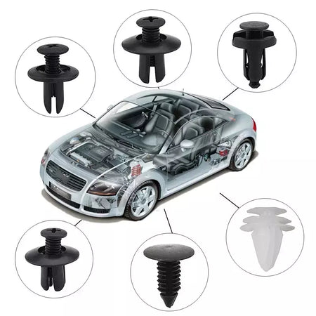 Clipe de fixação automática, corpo de carro misto, pino retentor, rebite, porta, guarnição, painel, kit de fixação, clipes de carro, caixa ou saco, embalagem