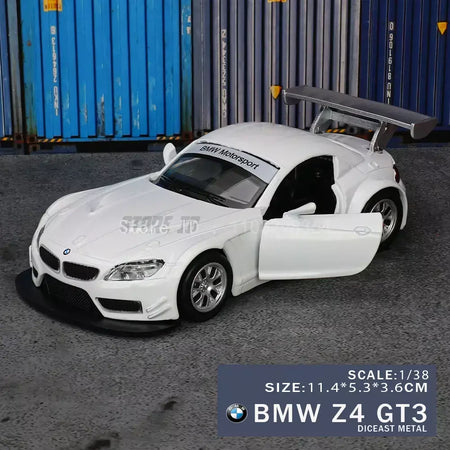 Msz 1:43 bmw m4 e-tron gt aventador modelo de suspensão carro clássico modelo de carro estático liga fundição modelo de carro coleção presente brinquedo