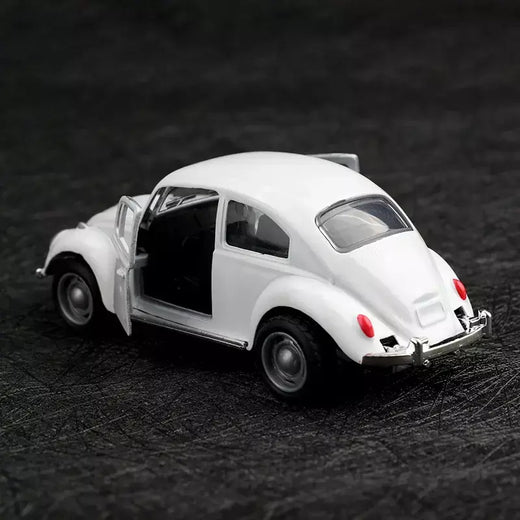 (Ensacado) 1:8 besouro clássico fofo, modelo de carro de liga, veículo simulado, carro de liga infantil, modelo de brinquedo de menino, enfeites de carro