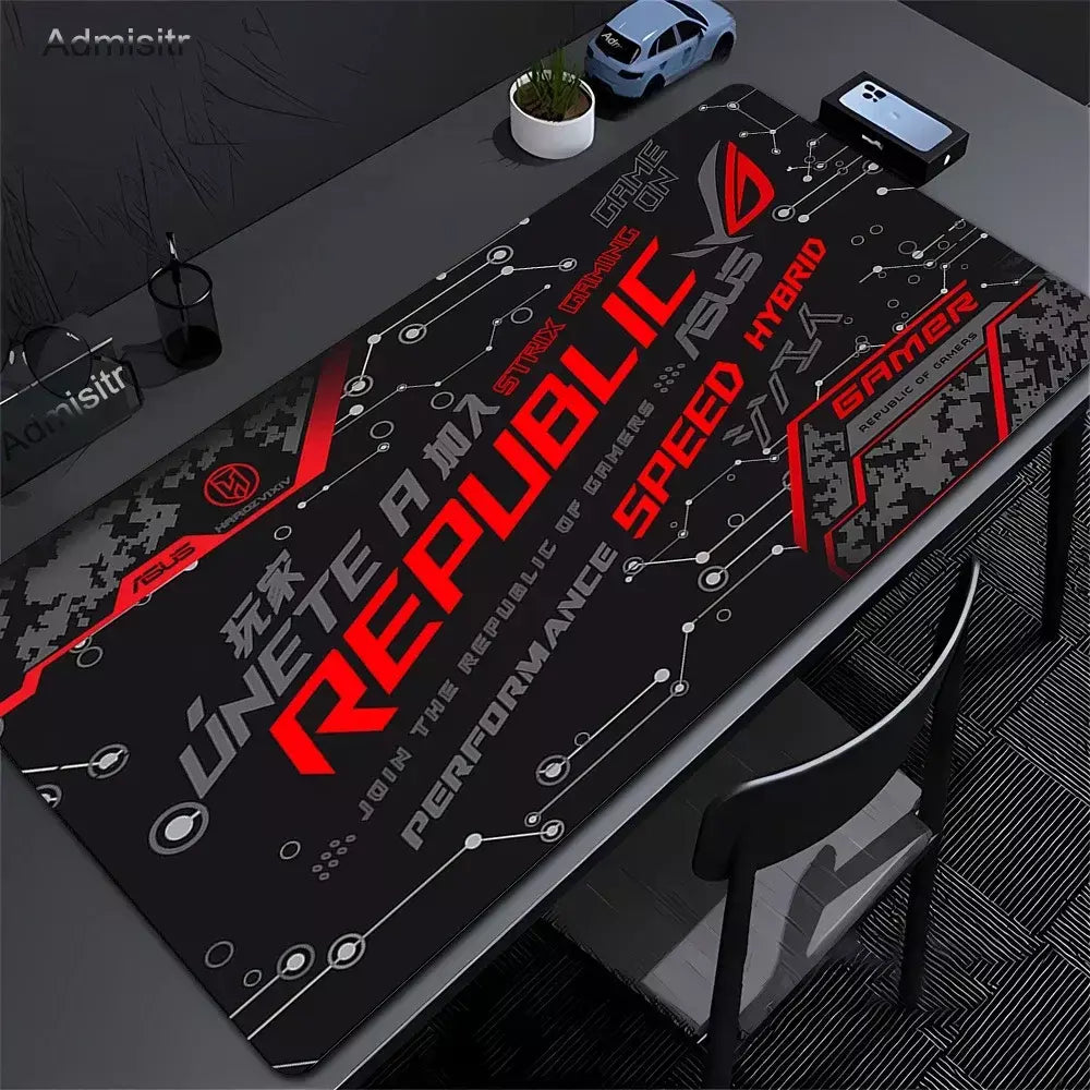 Asus ROG Mause Pad Anime Mouse Mats Gaming Computer Desk Mat Mouse Accessories Gamer Mouse Pad Speed ??Rubber Mat
