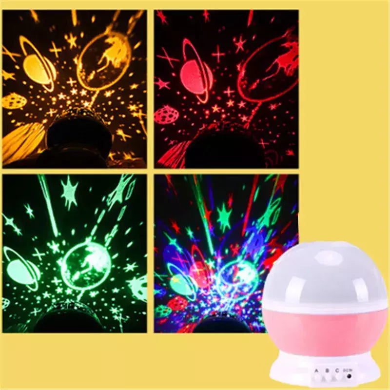 LED Rotating Night Light Projector, Céu Estrelado, Star Master, Crianças, Crianças, Sono, Romântico, USB, Lâmpada, Presentes para Criança