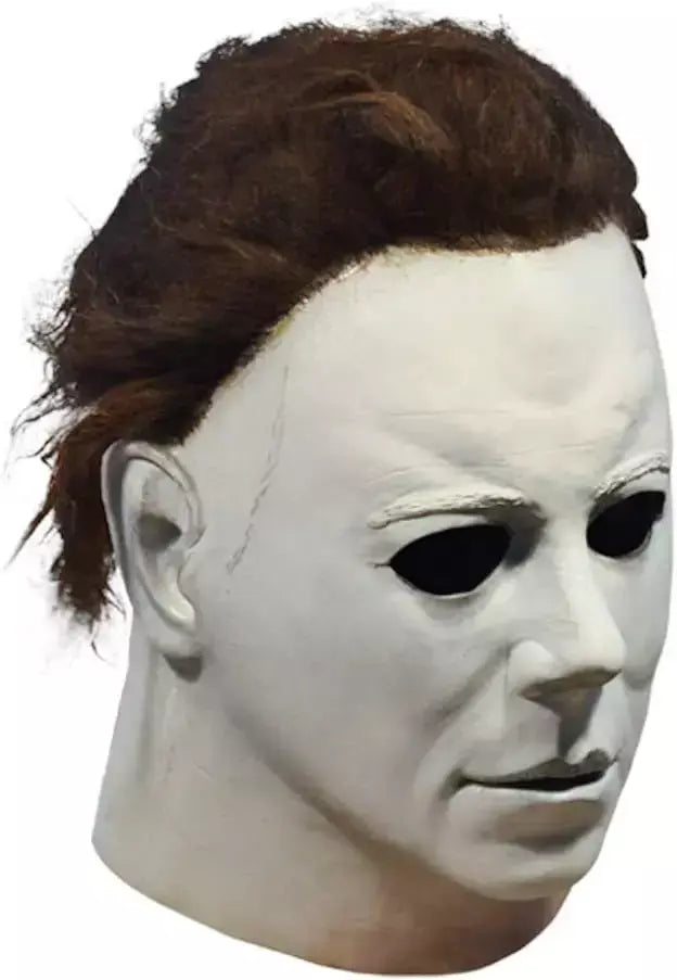 Máscara de látex masculina Michael Myers, rosto cheio, rímel, Rave Cosplay, filmes, brinquedos complicados, terror, fantasias extravagantes, máscara de terror