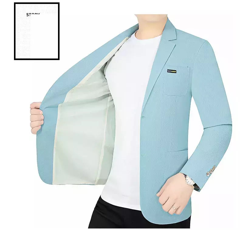 Blazers de negócios finos e respiráveis masculinos, casacos casuais, jaquetas de secagem rápida masculinas, alta qualidade, 4XL, verão, novo