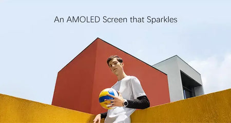 Amazfit-Relógio Inteligente Verge Lite, Versão Global, Tela AMOLED, GPS, IP68 Impermeável, Instrução 24 Horas, 98New No Original box