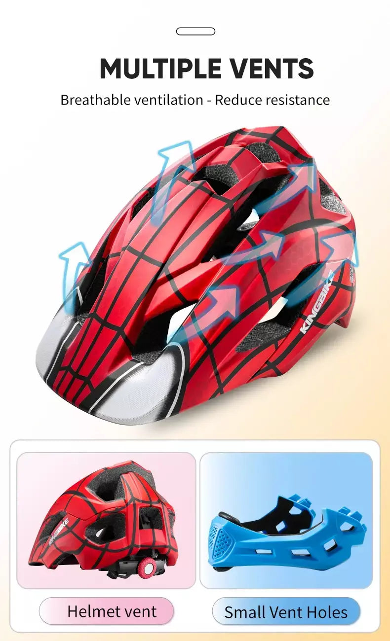 Batfox crianças rosto cheio capacete da bicicleta destacável downhill crianças ciclismo motocicleta skate esportes corrida capacete de bicicleta