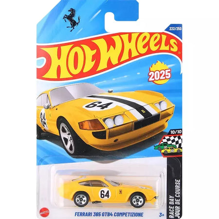 Hot Wheels C4982 2025-Q Case Carros de liga, Ferrari SF90/F40/365 GTB4 Chevy Silverado, 1:64 Diecast Model Collection brinquedos para crianças