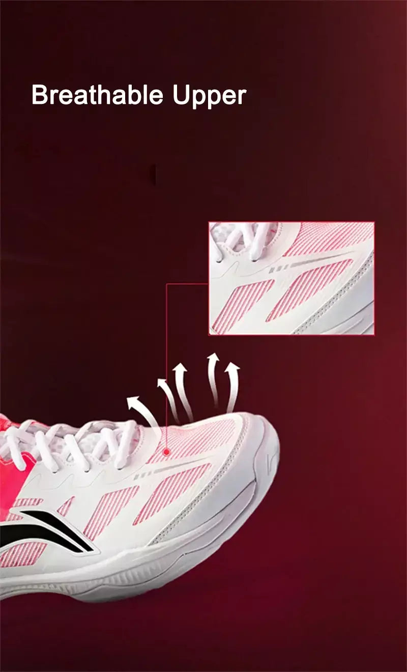 Li-ning unissex gladiador ii sapatos de treinamento de badminton almofada forro de rebote das mulheres dos homens tênis de suporte estável aytv017